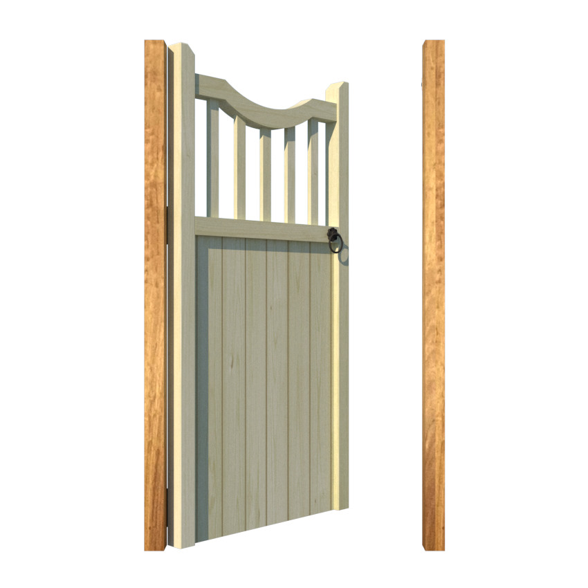 Wooden Side Gate - The Hinchleywood - open