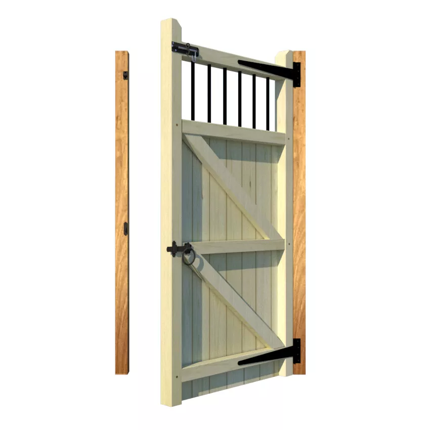 Wooden Side Gate - The Shrewsbury - open rear