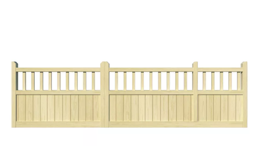 Wooden Sliding Gate - The Baywood