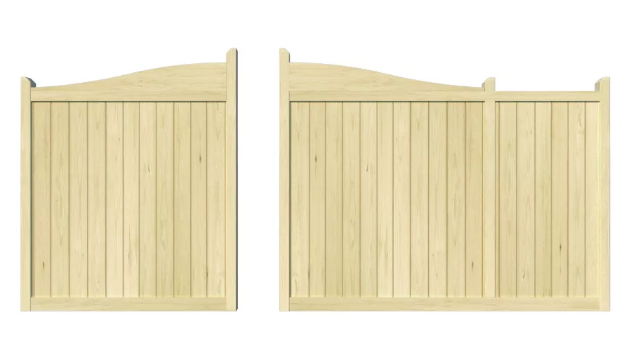 Wooden Sliding Gate - The Brookwood front