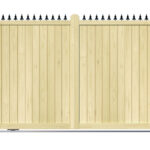 Wooden Sliding Gate - The London - closed