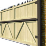 Wooden Sliding Gate - The London rear 1