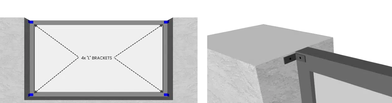 How to fix railings to pillar