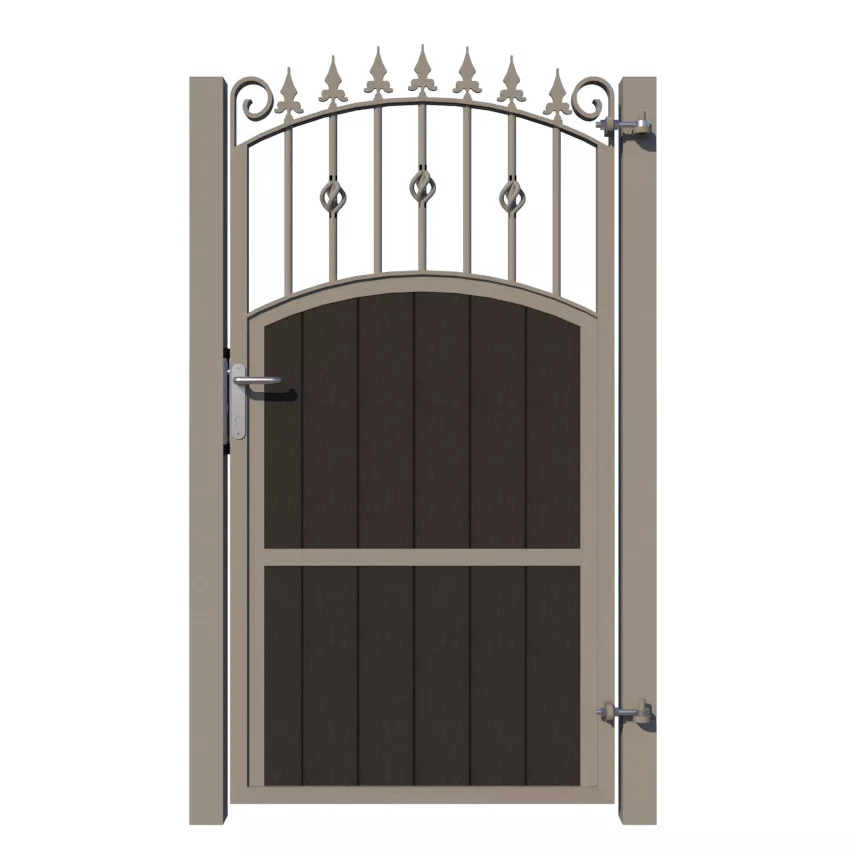 Side Gate - Composite - The Aberdeen - Anthracite - rear