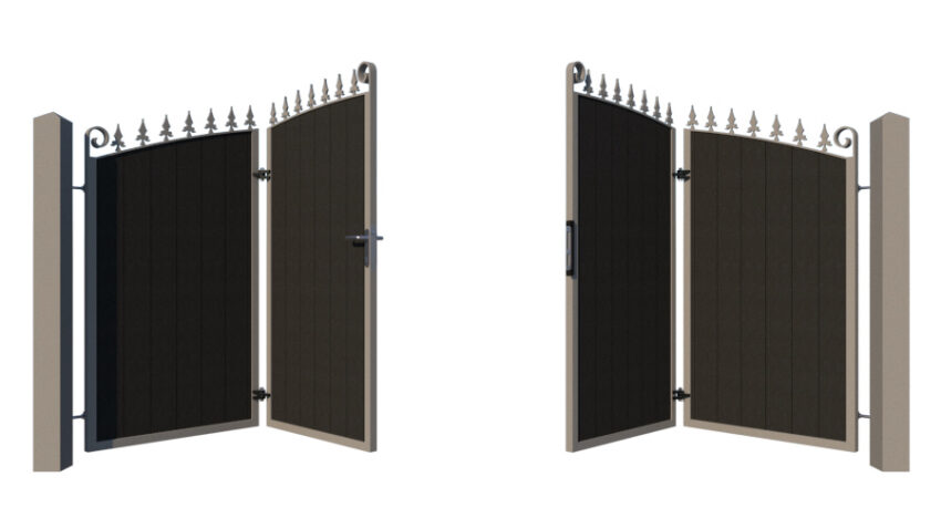 Bi-fold Composite Gates - The Dorchester - opening