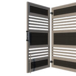 Bi-fold Composite Gates - The Harrogate - 3+1 rear opening