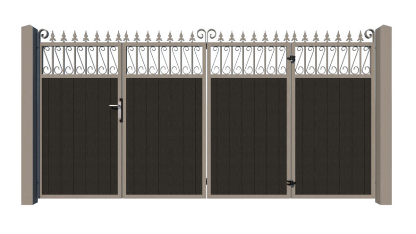 Bi-fold Composite Gates - The Lemmington - 3+1