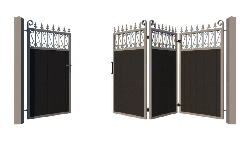 Bi-fold Composite Gates - The Lemmington - 3+1 opening