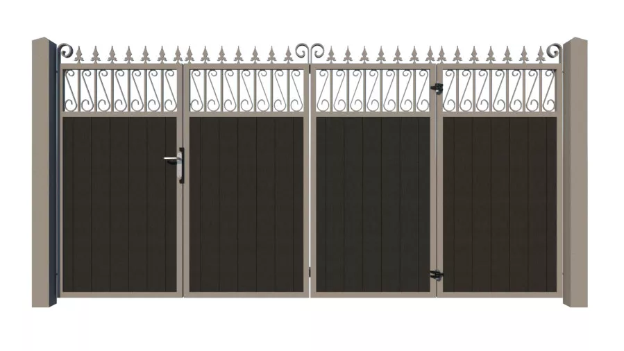 Bi-fold Composite Gates - The Lemmington - 3+1