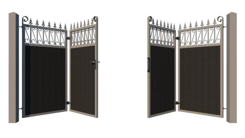Bi-fold Composite Gates - The Lemmington - opening