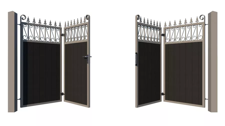 Bi-fold Composite Gates - The Lemmington - opening
