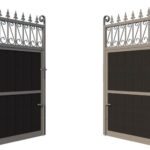Bi-fold Composite Gates - The Lemmington - rear opening