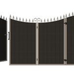 Bi-fold Composite Gates - The Portsmouth - 3+1 open