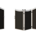 Bi-fold Composite Gates - The Portsmouth - 3+1 opening