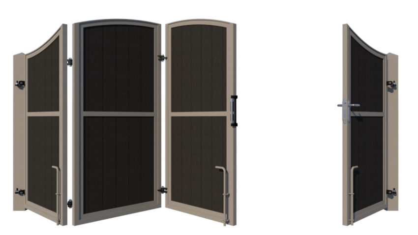 Bi-fold Composite Gates - The Shropshire - 3+1 rear