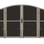 Bi-fold Composite Gates - The Shropshire - rear