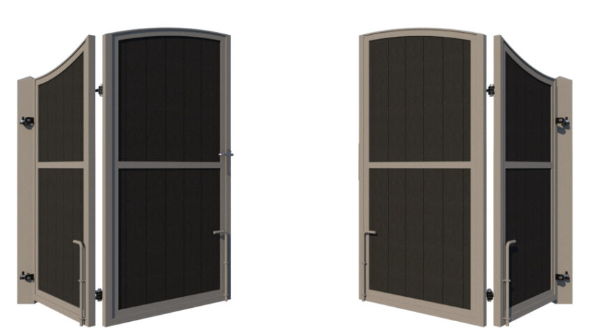 Bi-fold Composite Gates - The Shropshire - rear opening