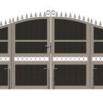 Bi-fold Composite Gates - The Southwark - rear