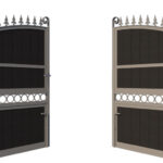 Bi-fold Composite Gates - The Southwark - rear opening