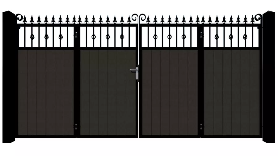 Bi-fold Composite Gates - The Wilton