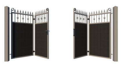 Bi-fold Composite Gates - The Wilton - opening