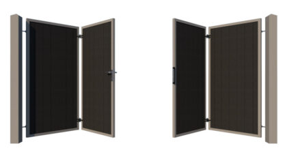 Bi-fold Composite Gates - The York - opening