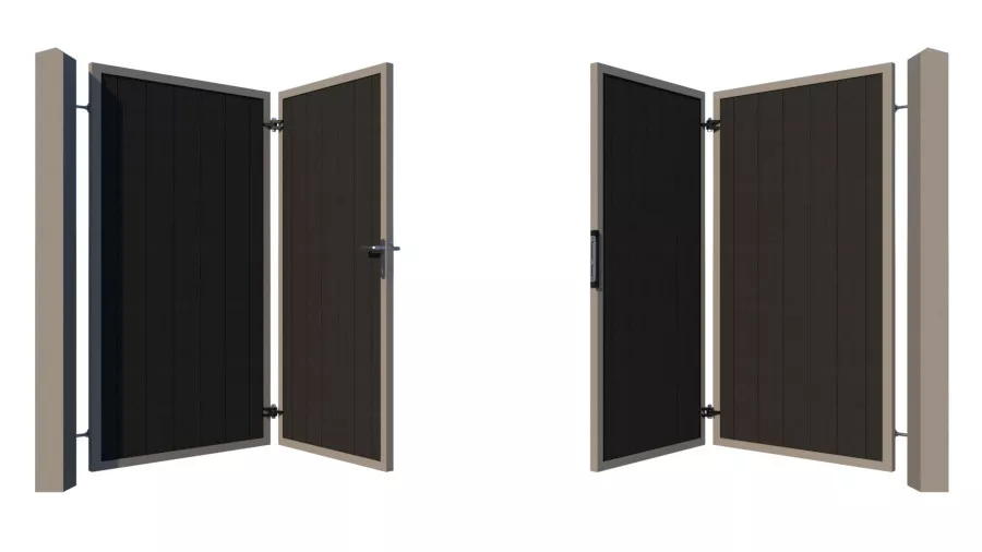 Bi-fold Composite Gates - The York - opening