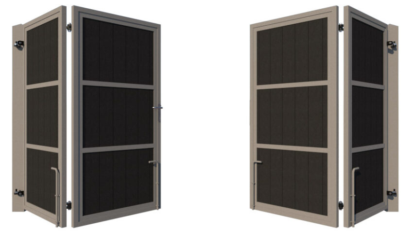 Bi-fold Composite Gates - The York - rear opening