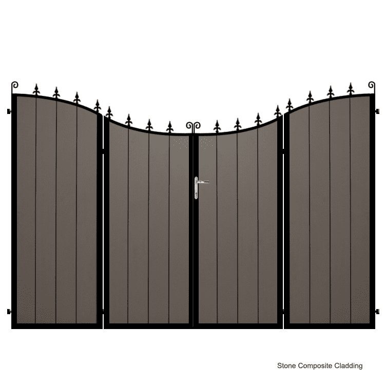 Composite Bi-fold Driveway Gate - The Portsmouth