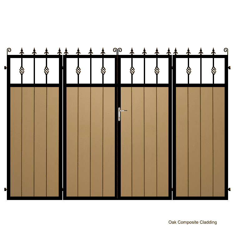 Composite Bi-fold Driveway Gate - The Wilton 1