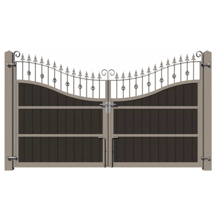 Composite Driveway Gate - The Westfield - Anthracite Grey - rear