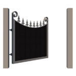 Composite Garden Gates - The Portsmouth - open