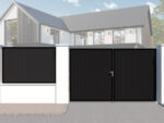 Composite Railing with Driveway Gate - The York