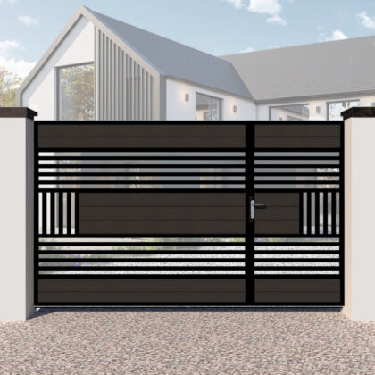 Composite Split Gate - Flat Top Modern - The Harrogate