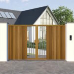 Hardwood Driveway Gate - Flat Top - The Watergate