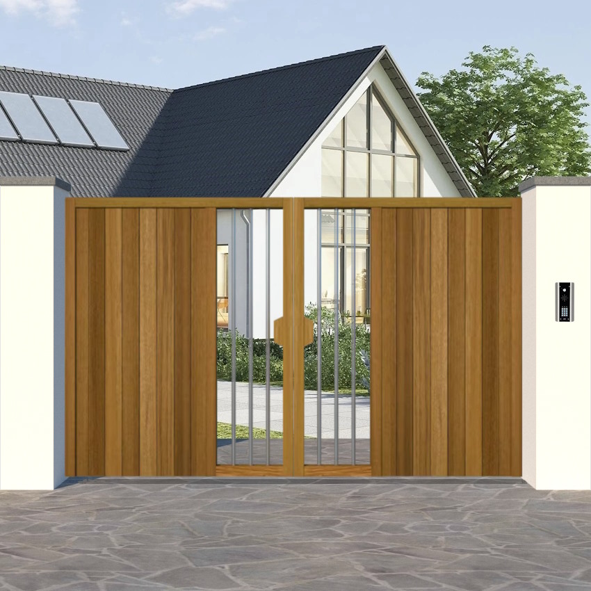 Hardwood Driveway Gate - Flat Top - The Watergate