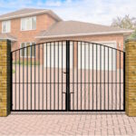 Metal Driveway Gate - Bow Top - The Bude High