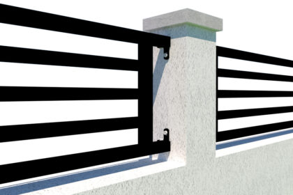 Metal Garden Railings - The Camden - Modern Design - 2