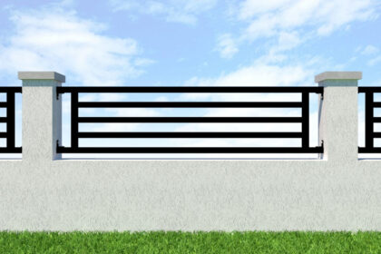 Metal Garden Railings - The Camden - Modern Design