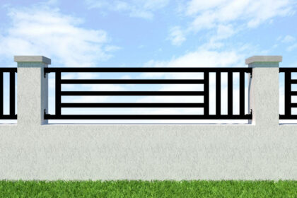 Metal Garden Railings - The Chelsea - Modern Design