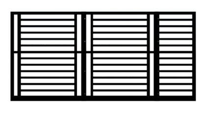 Metal Sliding Gate - The Camden