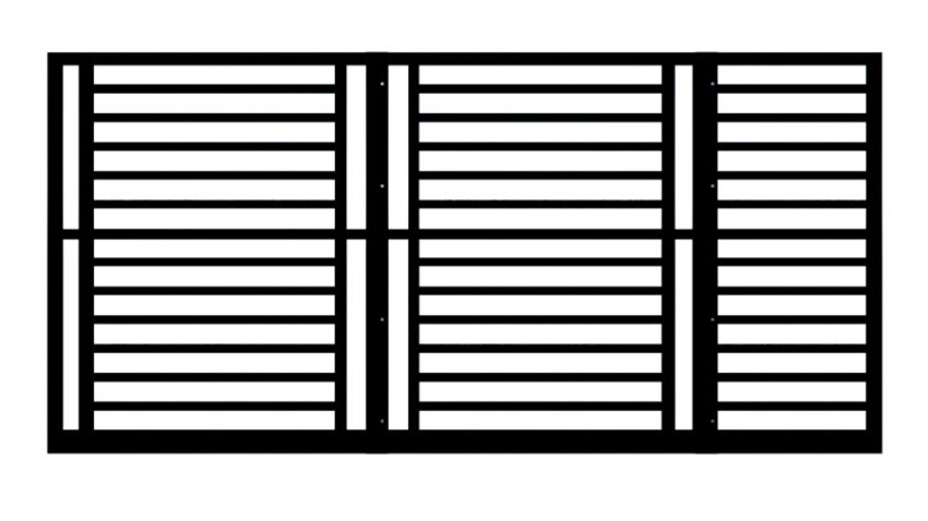 Metal Sliding Gate - The Camden