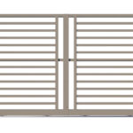 Metal Sliding Gate - The Camden - closed