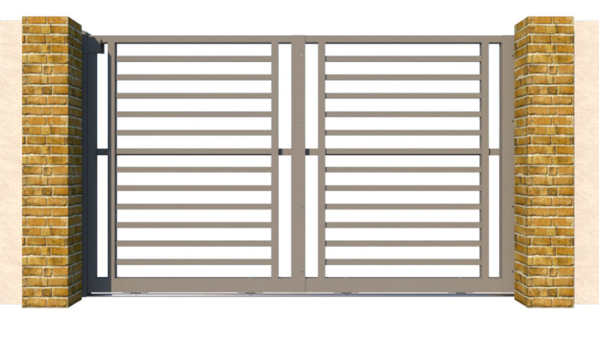 Metal Sliding Gate - The Camden - closed