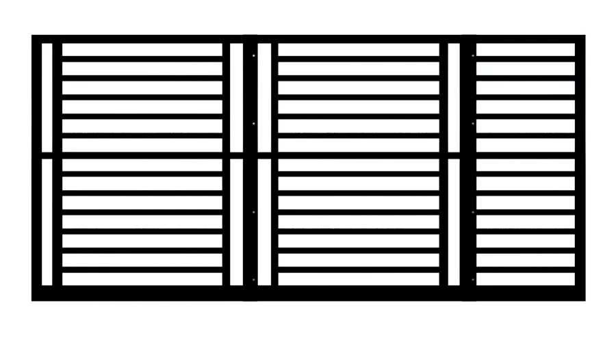 Metal Sliding Gate - The Camden