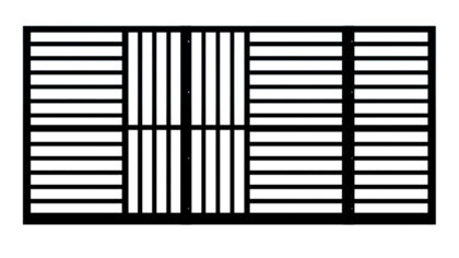Metal Sliding Gate - The Chelsea