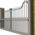 Metal Sliding Gate - The Chester - side