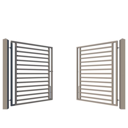 Modern Driveway Gate design - the Camden - opening