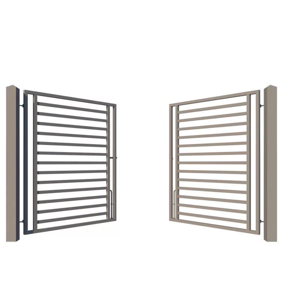 Modern Driveway Gate design - the Camden - opening