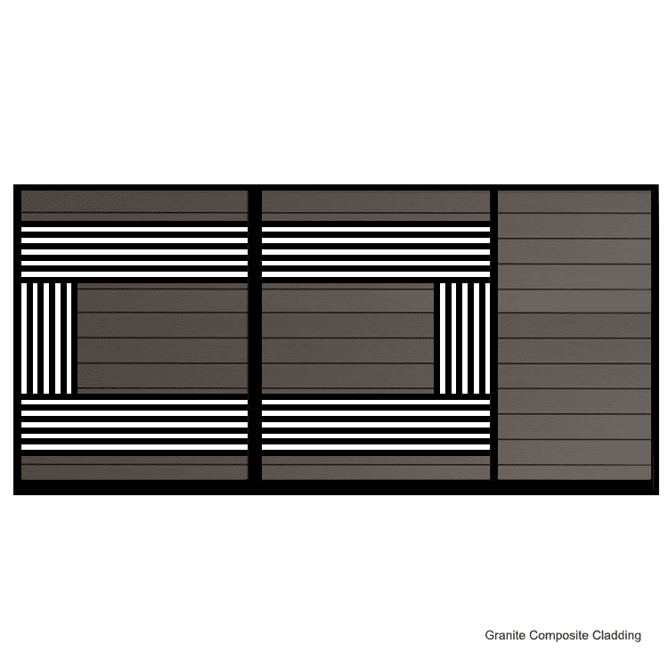 Modern Sliding Gate - Composite - The Harrogate 2